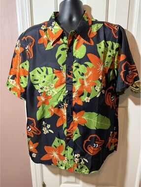 Baltimore Orioles Short Sleeve Multi-color Hawaiian Shirt O Brand Size Medium 89